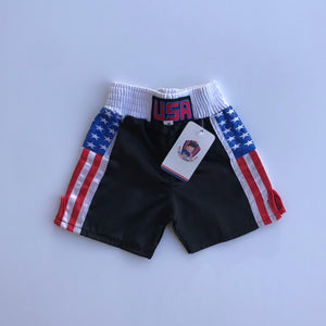 USA Flag Baby Boxing Trunks