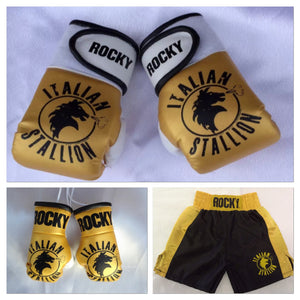 ROCKY Baby Boxing Gloves & Boxing Trunk Combo