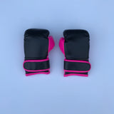 Black and Hot Pink Baby Gloves